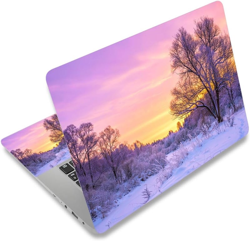 12.1 13 13.3 14 15.4 15.6 Inches Laptop Skin Sticker Decal Universal Vinyl Netbook Sticker Reusable Notebook PC Art Decal Protector Cover, Waterproof & Scratch-Resistant (Sunset Glow)